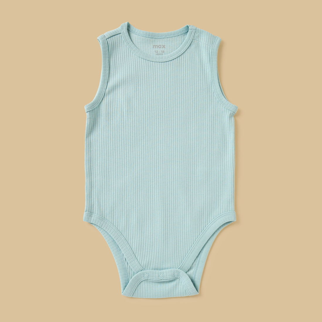 Pack of 3 - Ribbed Sleeveless Cotton Bodysuit