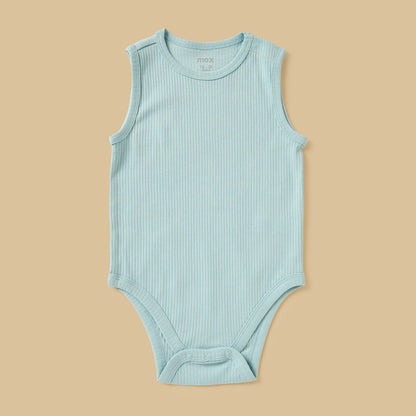 Pack of 3 - Ribbed Sleeveless Cotton Bodysuit
