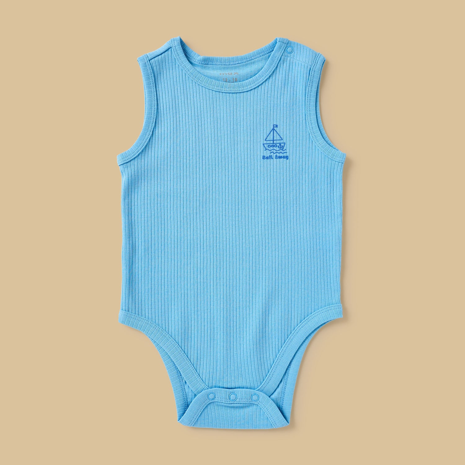 Pack of 3 - Printed Sleeveless Cotton Bodysuit