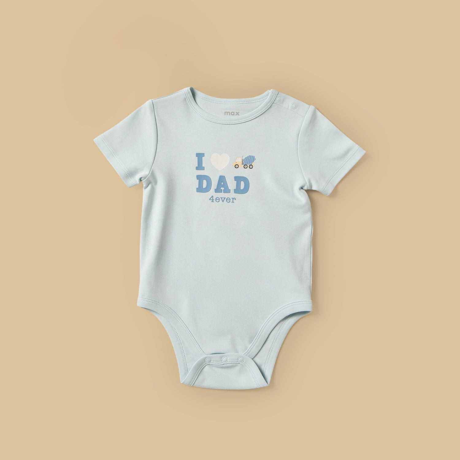 Pack of 3 - Construction Vehicle Print Cotton Bodysuit - Blue / 12-18 mths