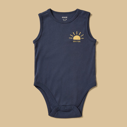 Pack of 3 - Ribbed Sleeveless Bodysuit