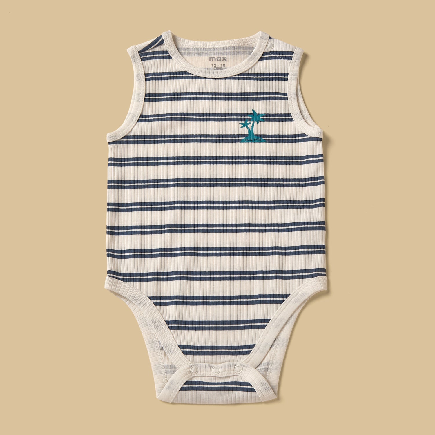 Pack of 3 - Ribbed Sleeveless Bodysuit