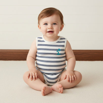 Pack of 3 - Ribbed Sleeveless Bodysuit