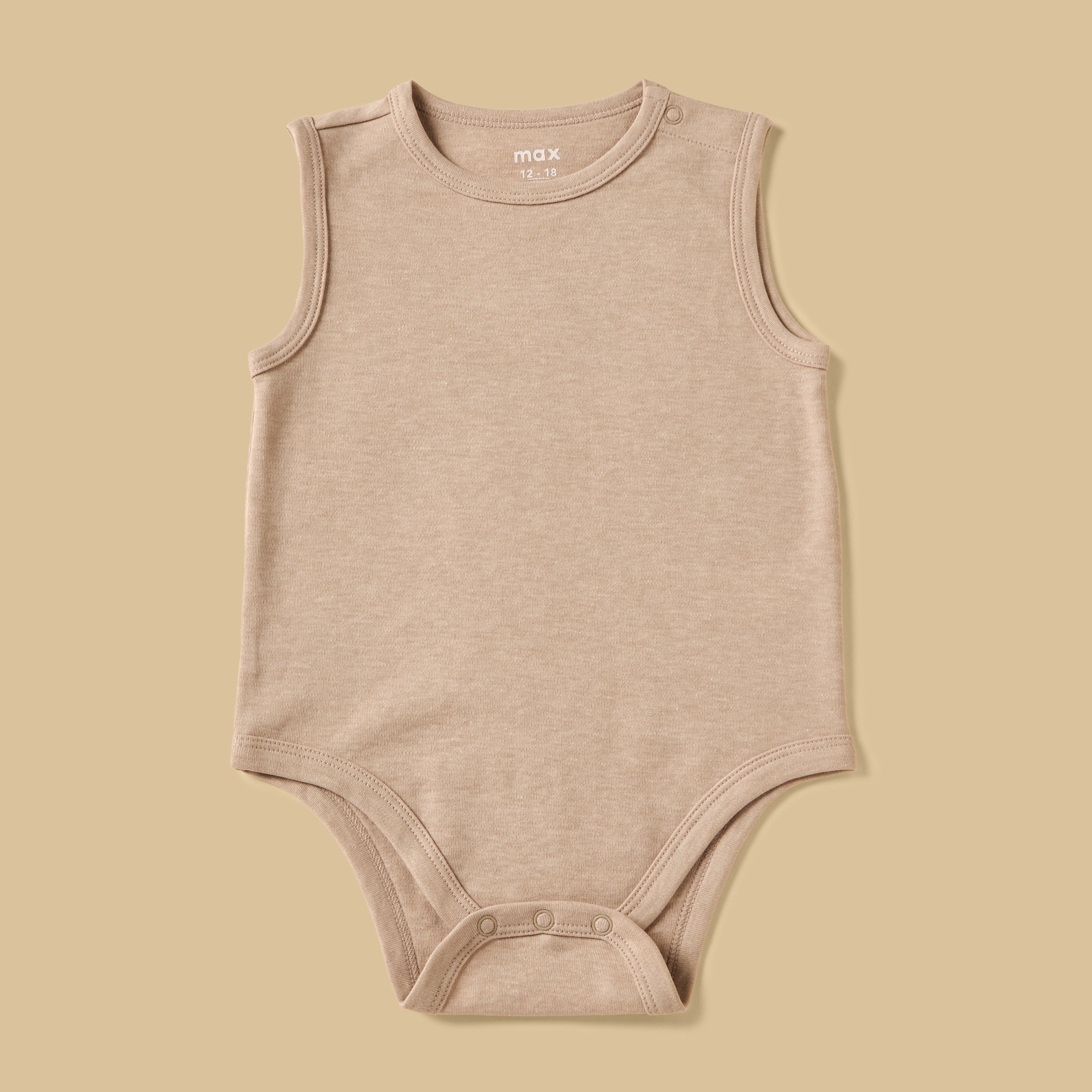 Pack of 3 - Bear Print Sleeveless Cotton Bodysuit