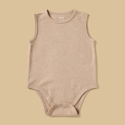 Pack of 3 - Bear Print Sleeveless Cotton Bodysuit
