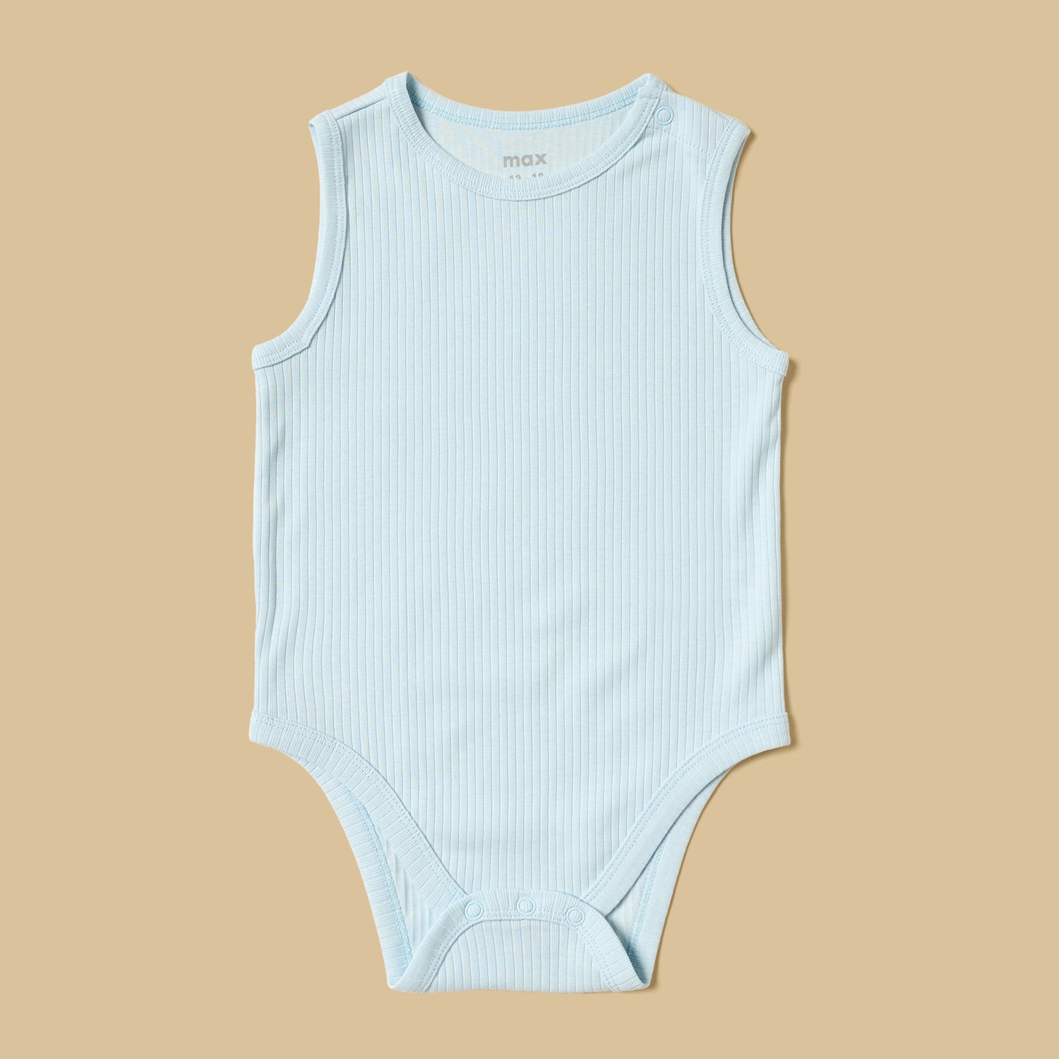 Pack of 5 - Ribbed Sleeveless Cotton Bodysuit