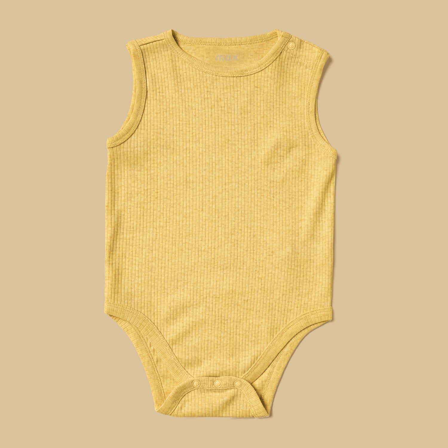 Pack of 5 - Ribbed Sleeveless Cotton Bodysuit