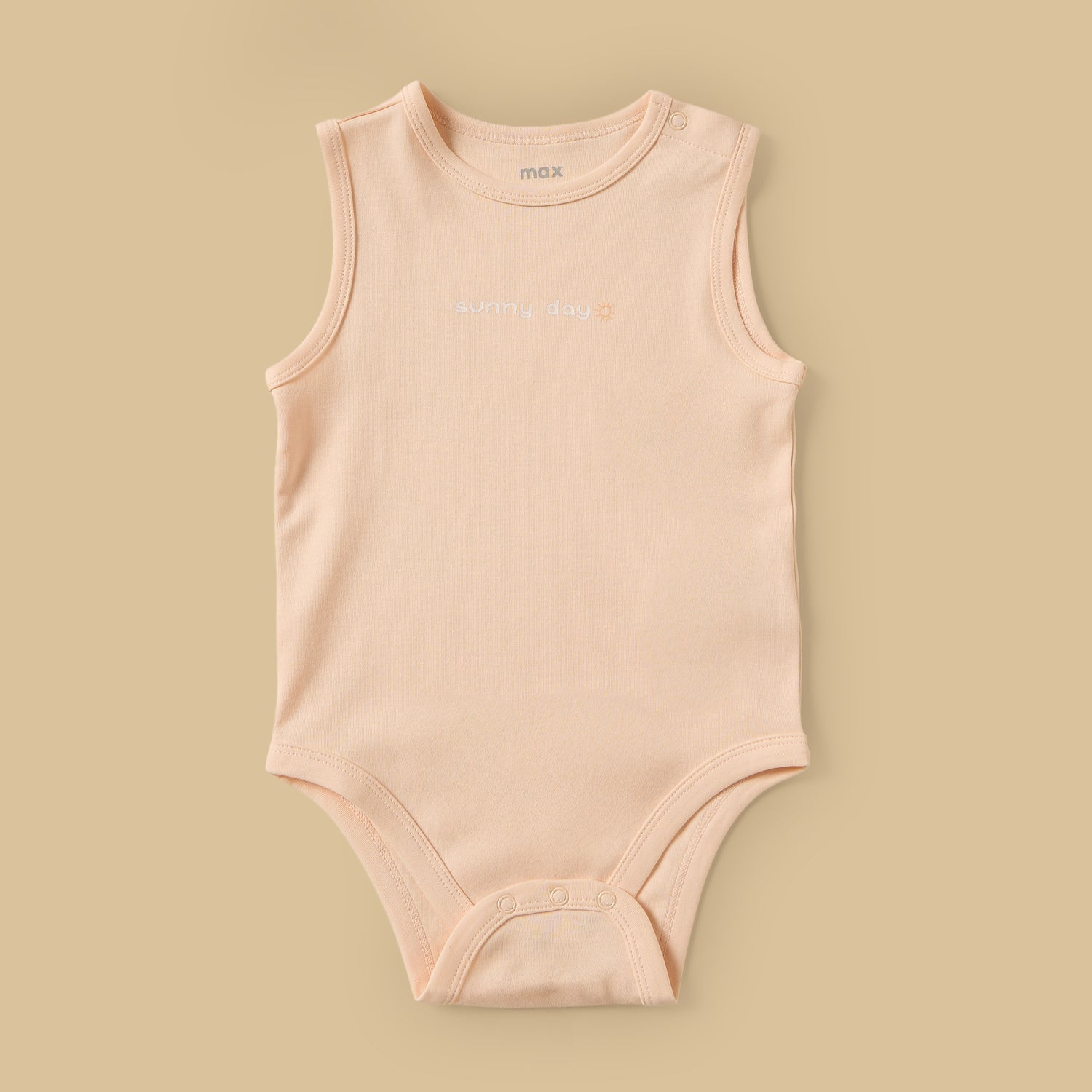 Pack of 5 - Palm Print Sleeveless Cotton Bodysuit