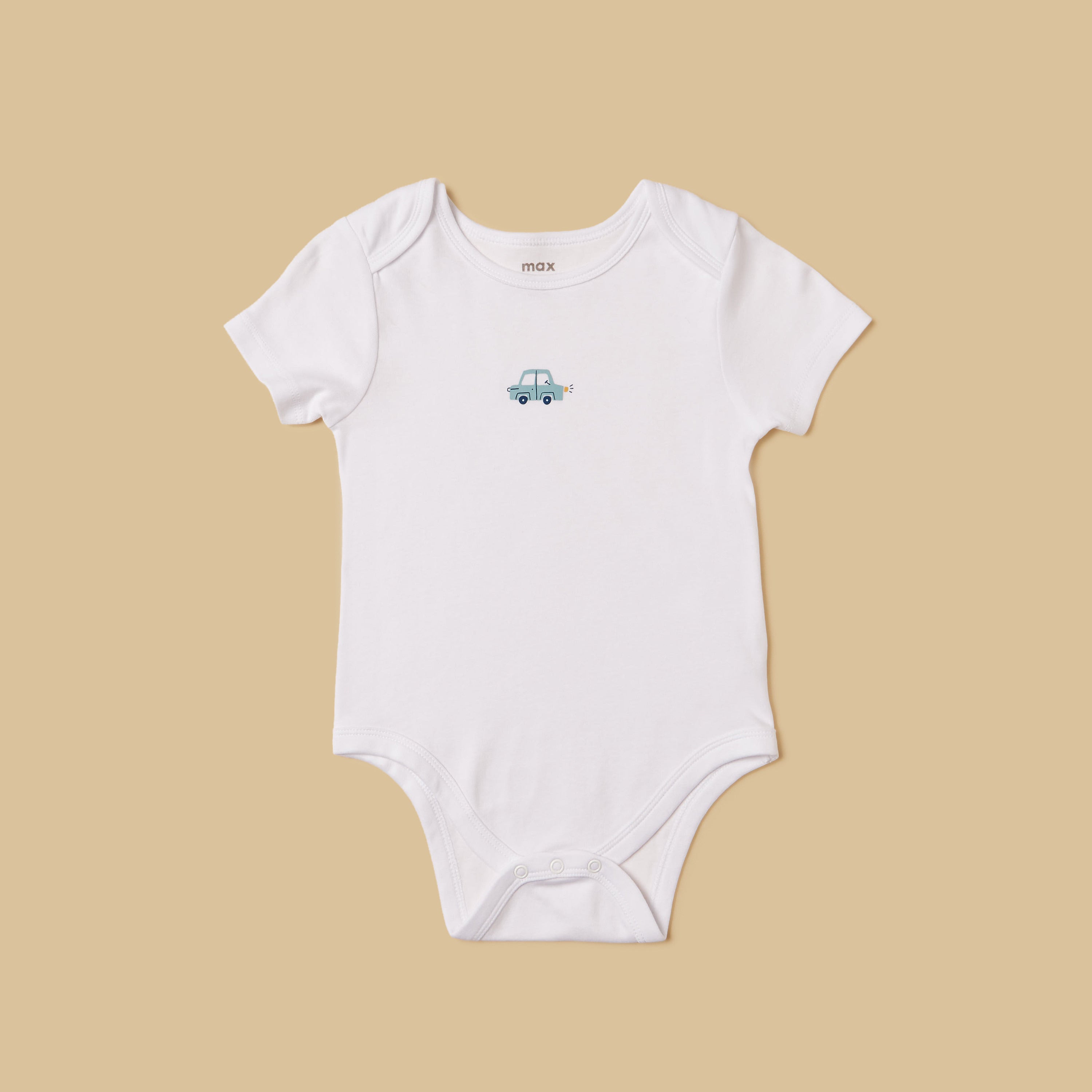 Pack of 5 - Vehicle Print Cotton Bodysuit