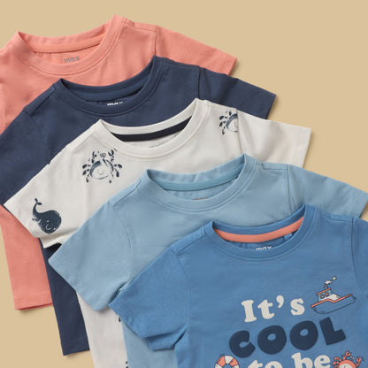 Pack of 5 - Assorted Cotton T-shirt