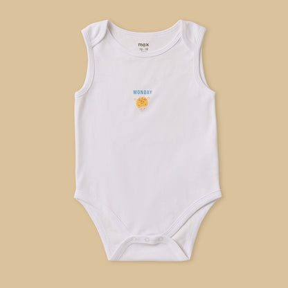 Pack of 7 - Printed Cotton Bodysuit