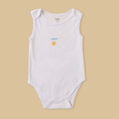 Pack of 7 - Printed Cotton Bodysuit
