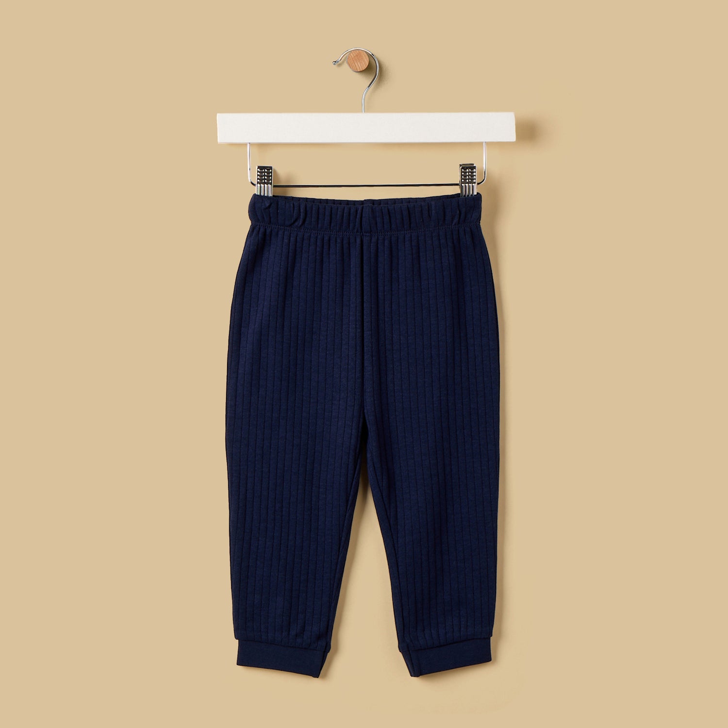 Slogan Print Textured Cotton Pyjama Set