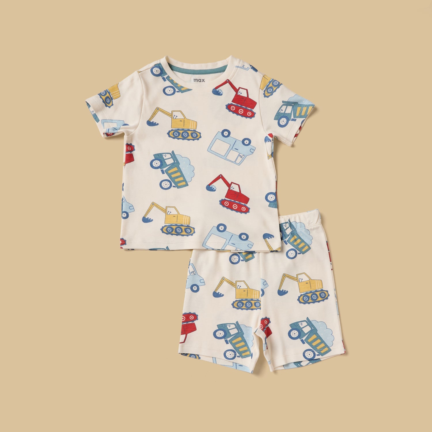 Pack of 2 - Printed Cotton Pyjama Set