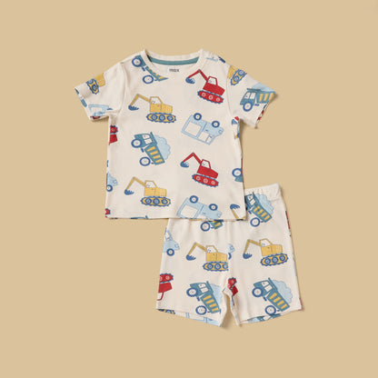 Pack of 2 - Printed Cotton Pyjama Set