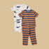 Pack of 2 - Printed Cotton Pyjama Set - Cream / 12-18 mths