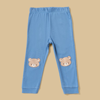 Pack of 2 - Teddy Bear Print Cotton Pyjama Set