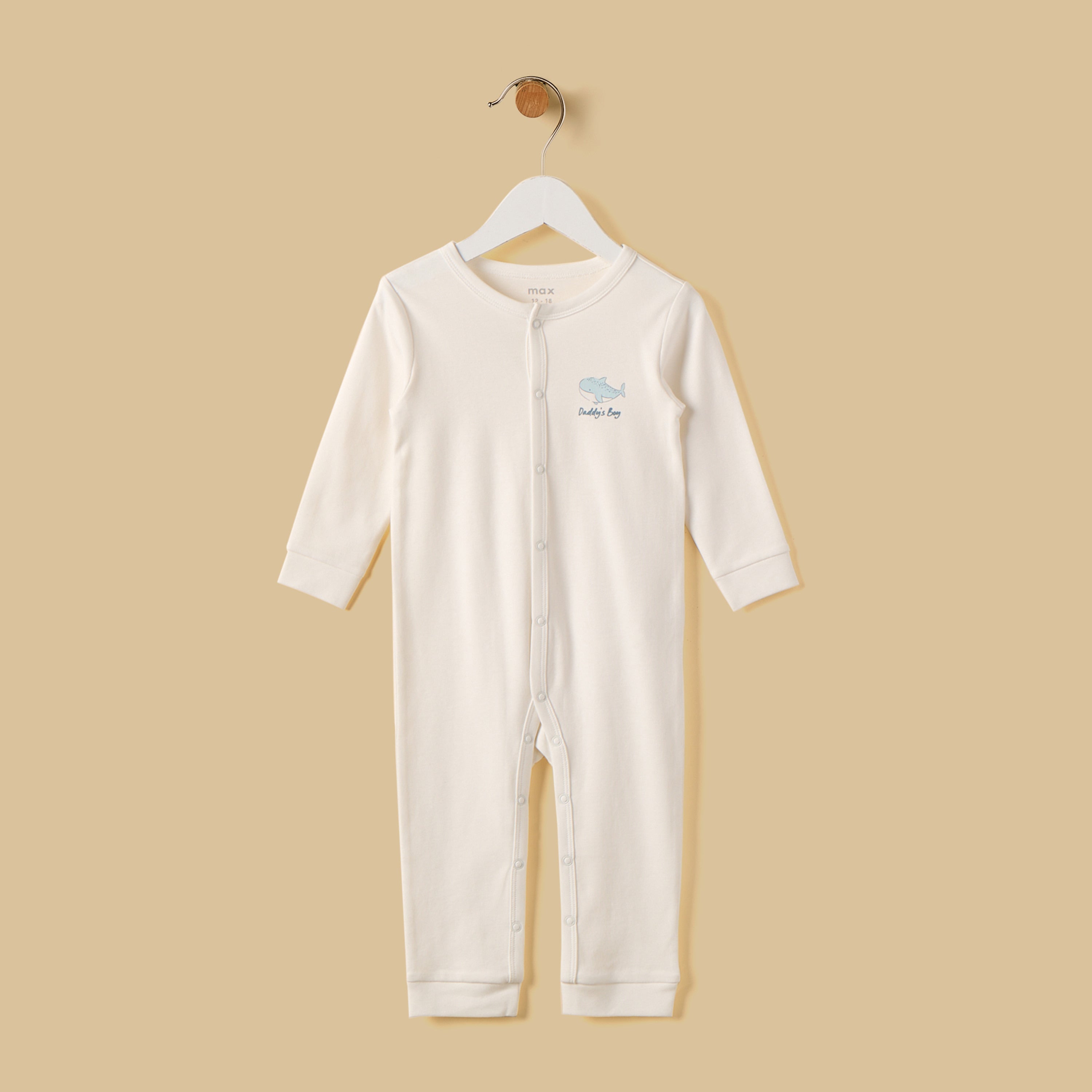 Pack of 2 - Whale Print Cotton Sleepsuit