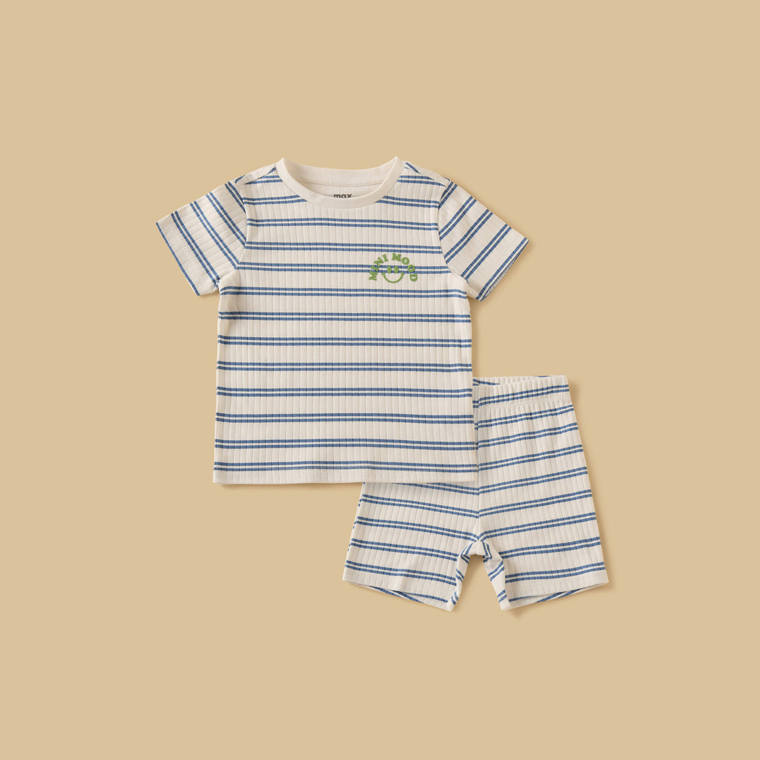 Pack of 2 - Ribbed Cotton Pyjama Set