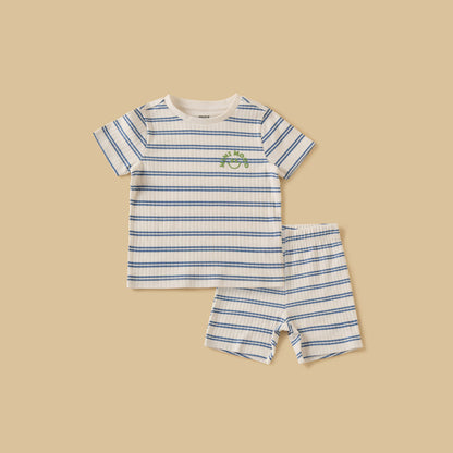 Pack of 2 - Ribbed Cotton Pyjama Set