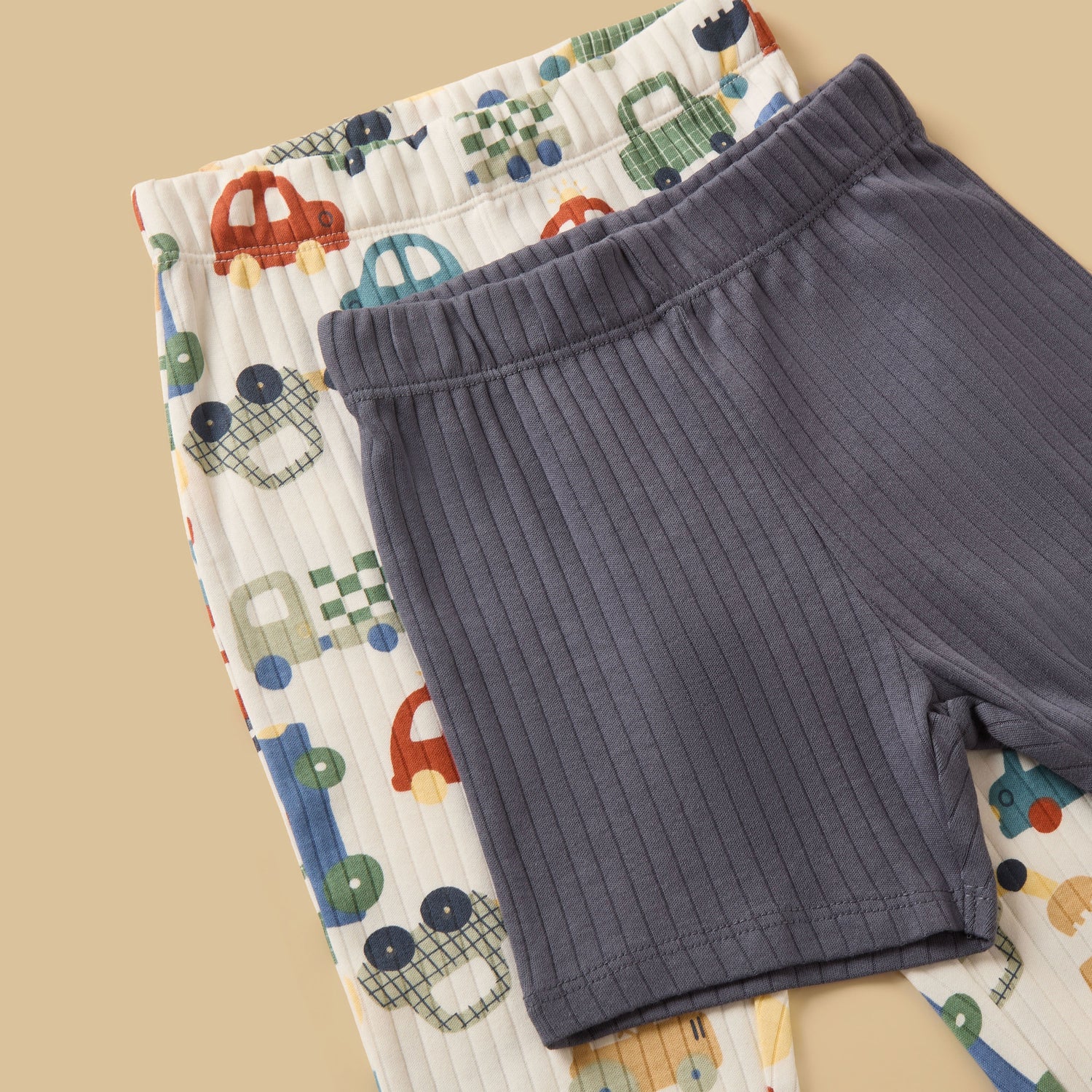 Pack of 2 - Ribbed Cotton T-shirts and Pyjamas