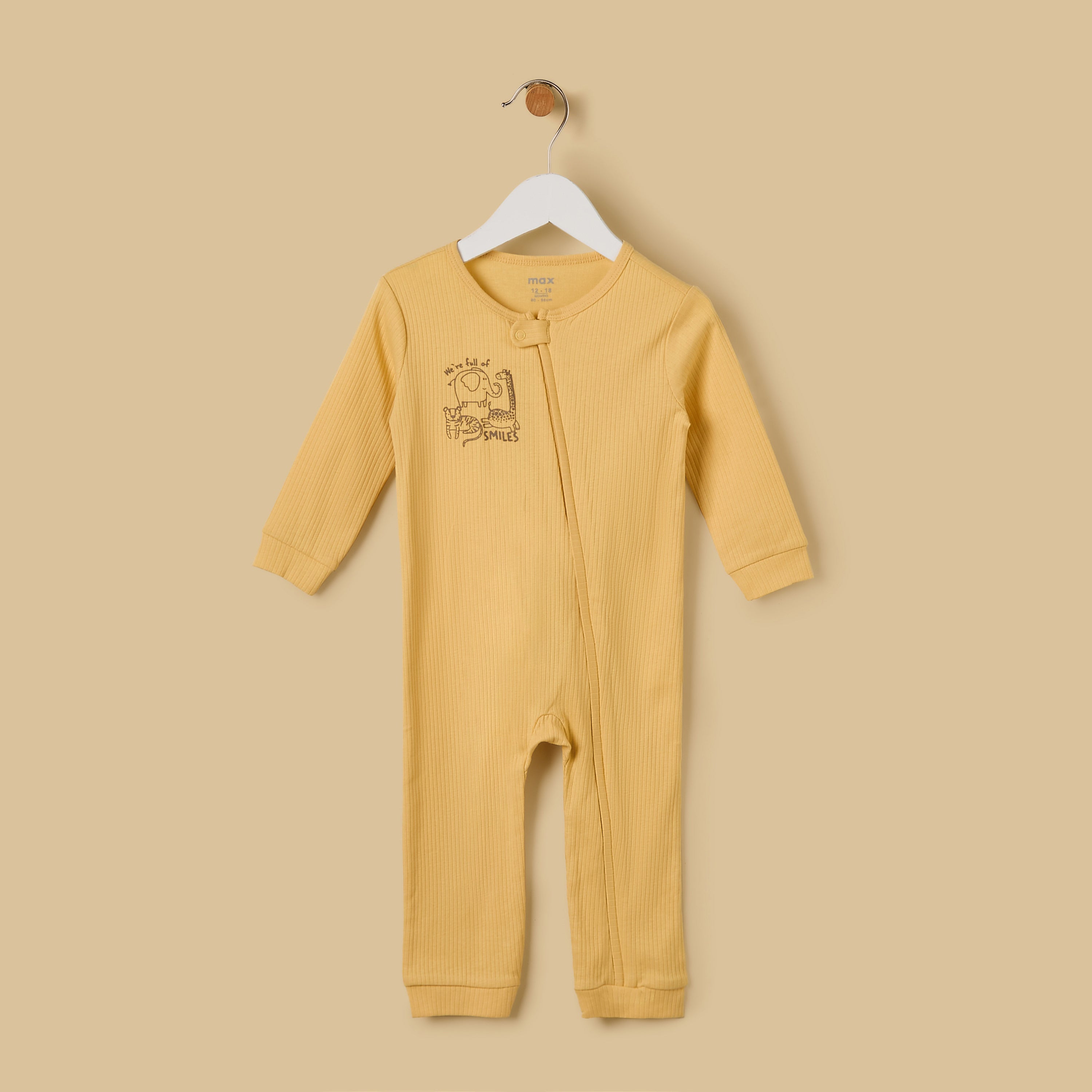 Pack of 2 - Safari Animal Print Cotton Sleepsuit