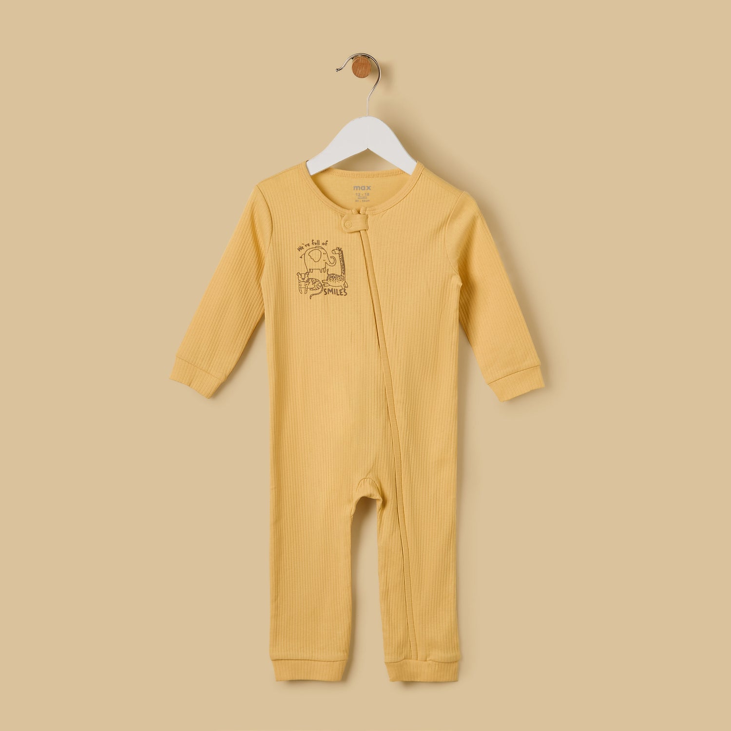 Pack of 2 - Safari Animal Print Cotton Sleepsuit