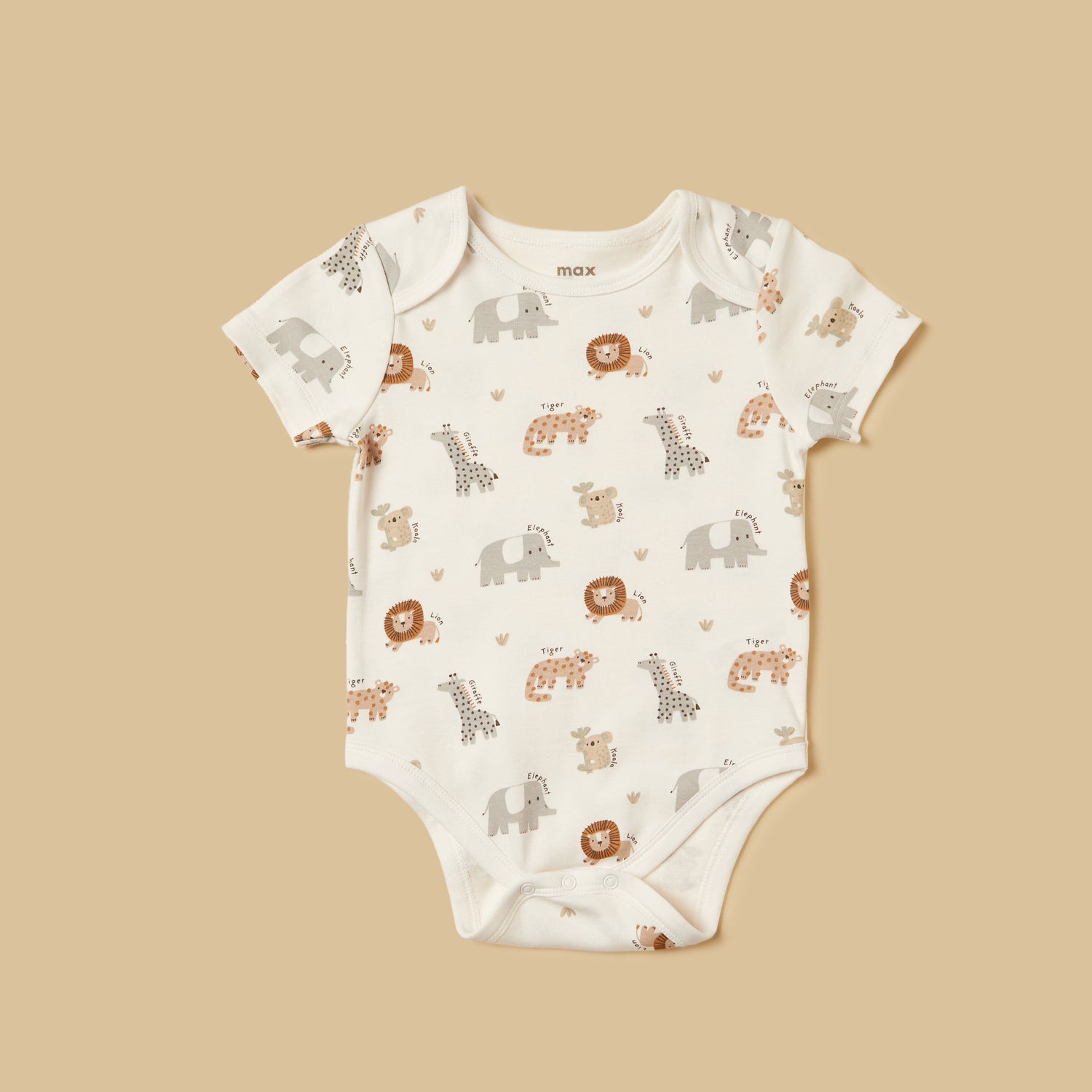 Pack of 3 - Animal Print Cotton Bodysuit