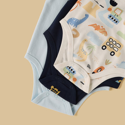 Pack of 3 - Printed Bodysuit