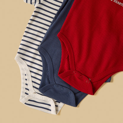 Pack of 3 - Ribbed Bodysuit