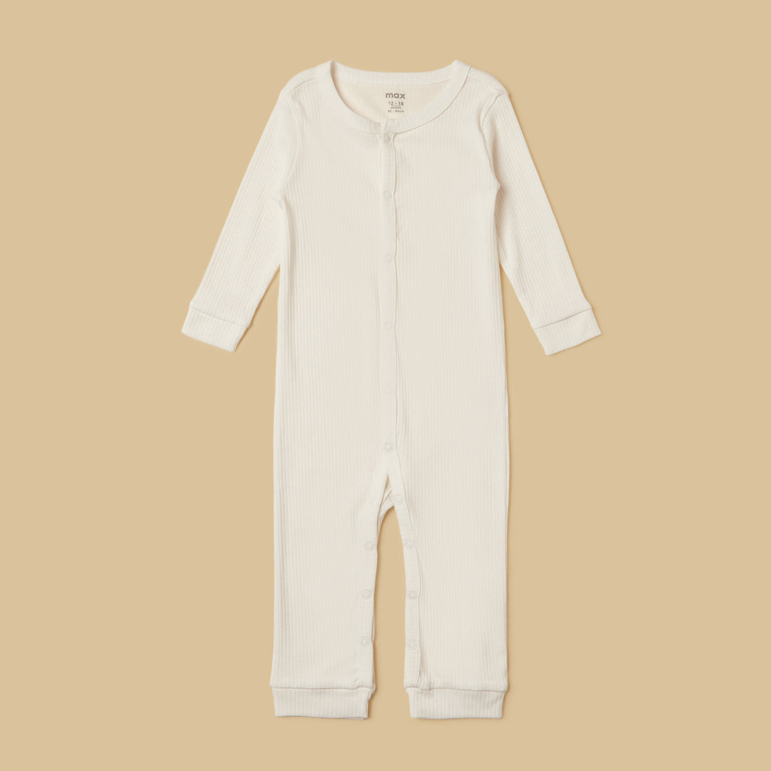 Pack of 3 - Ribbed Cotton Sleepsuit