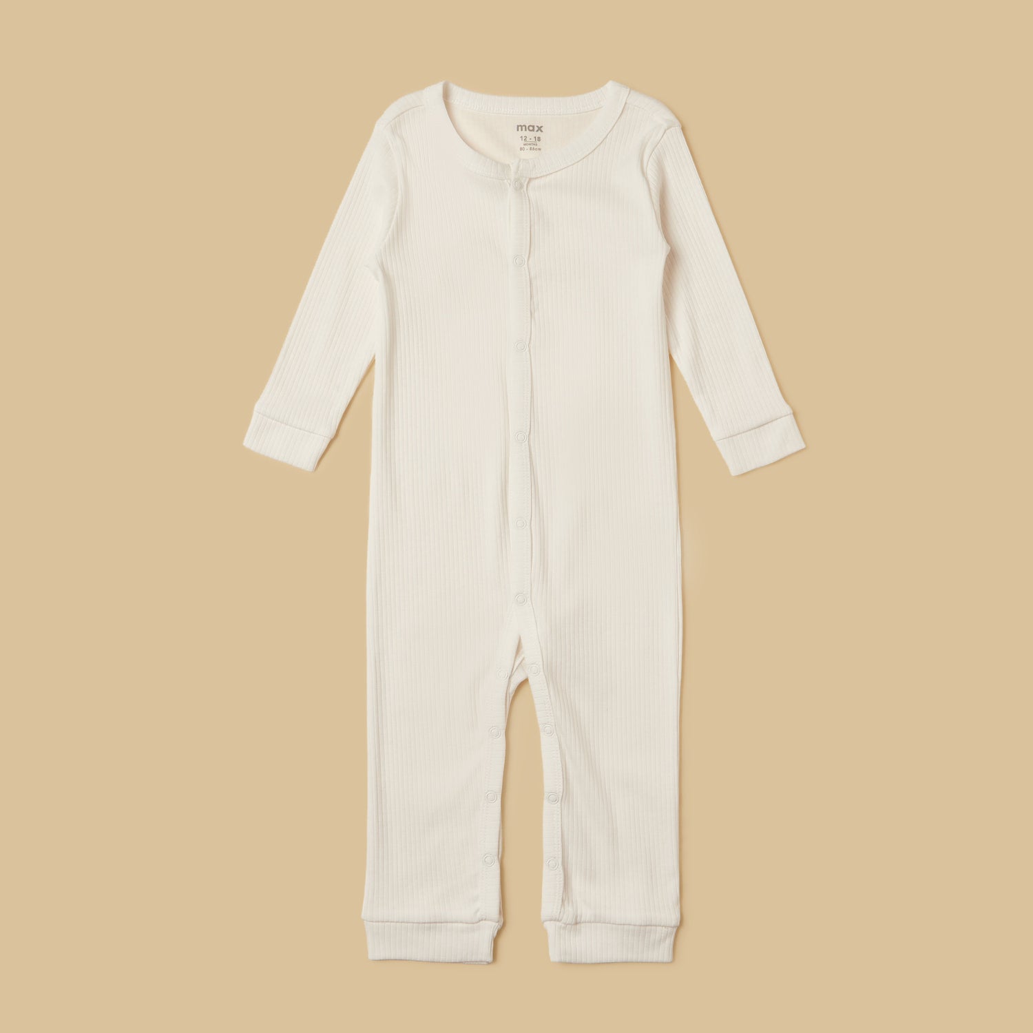 Pack of 3 - Ribbed Cotton Sleepsuit