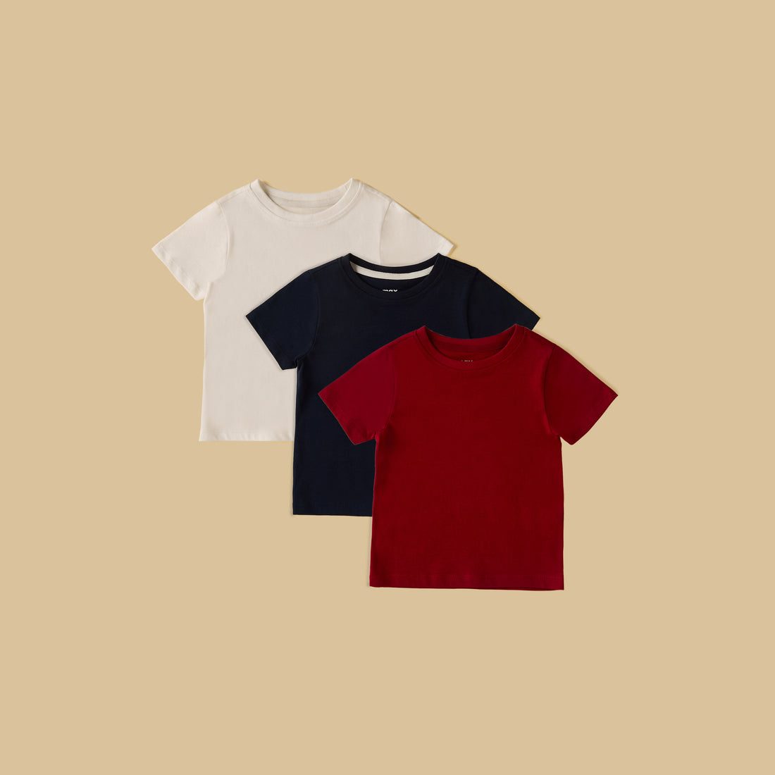 Pack of 3 - Plain T-shirt - Multicolour / 12-18 mths