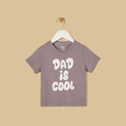 Slogan Print Pyjama Set