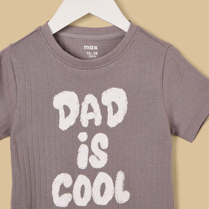 Slogan Print Pyjama Set