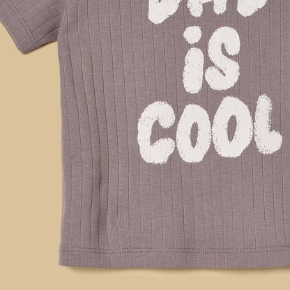 Slogan Print Pyjama Set