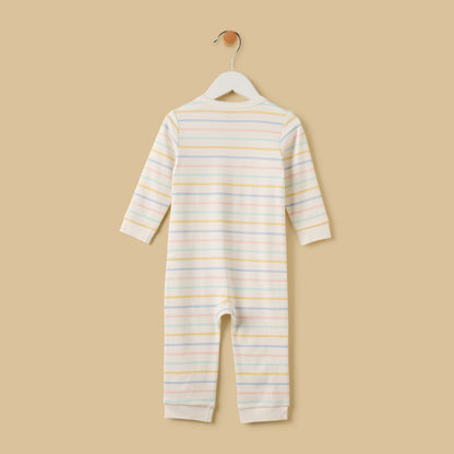 Striped Cotton Sleepsuit