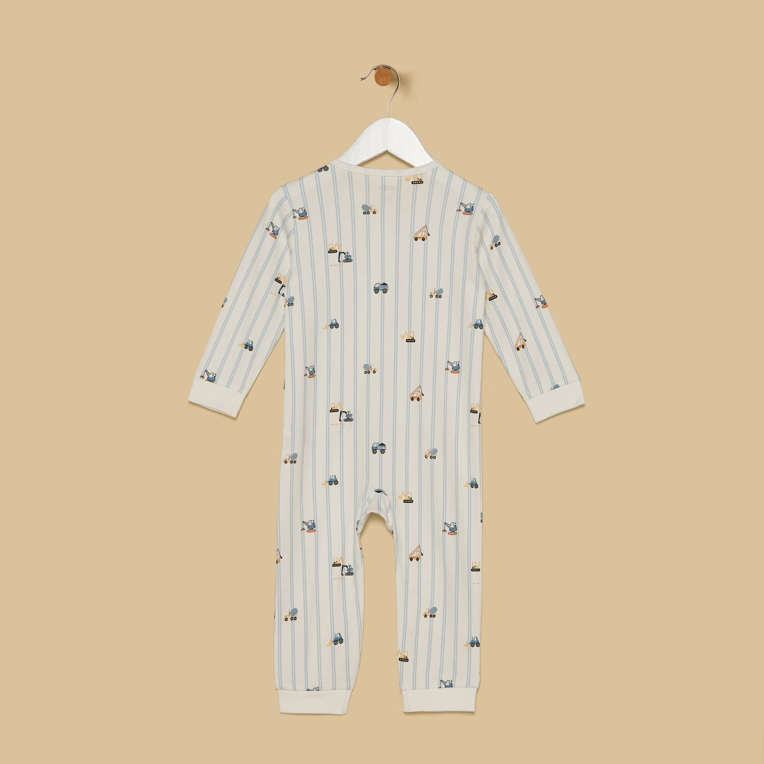 Construction Vehicle Print Sleepsuit