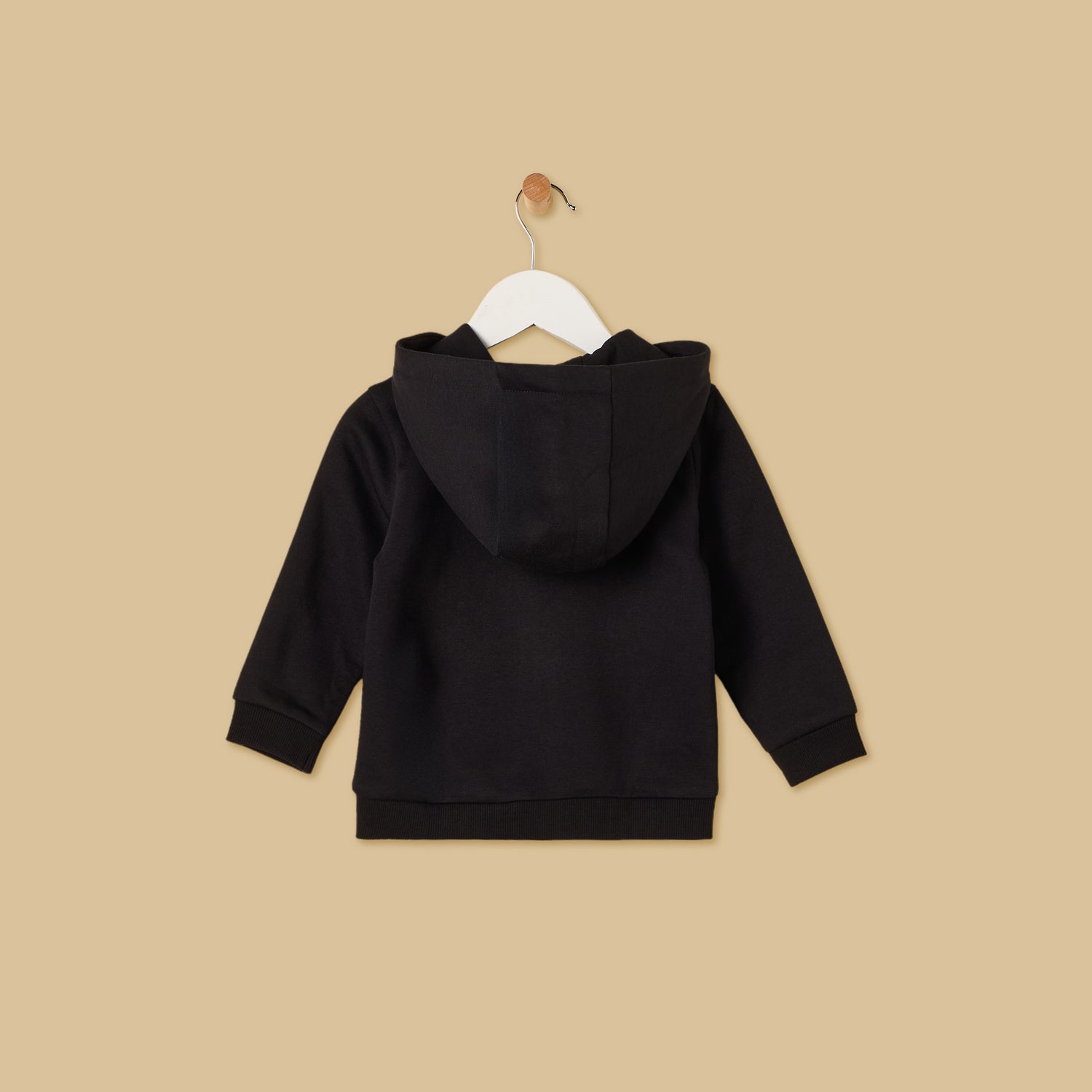 Textured Zip Through Hoodie