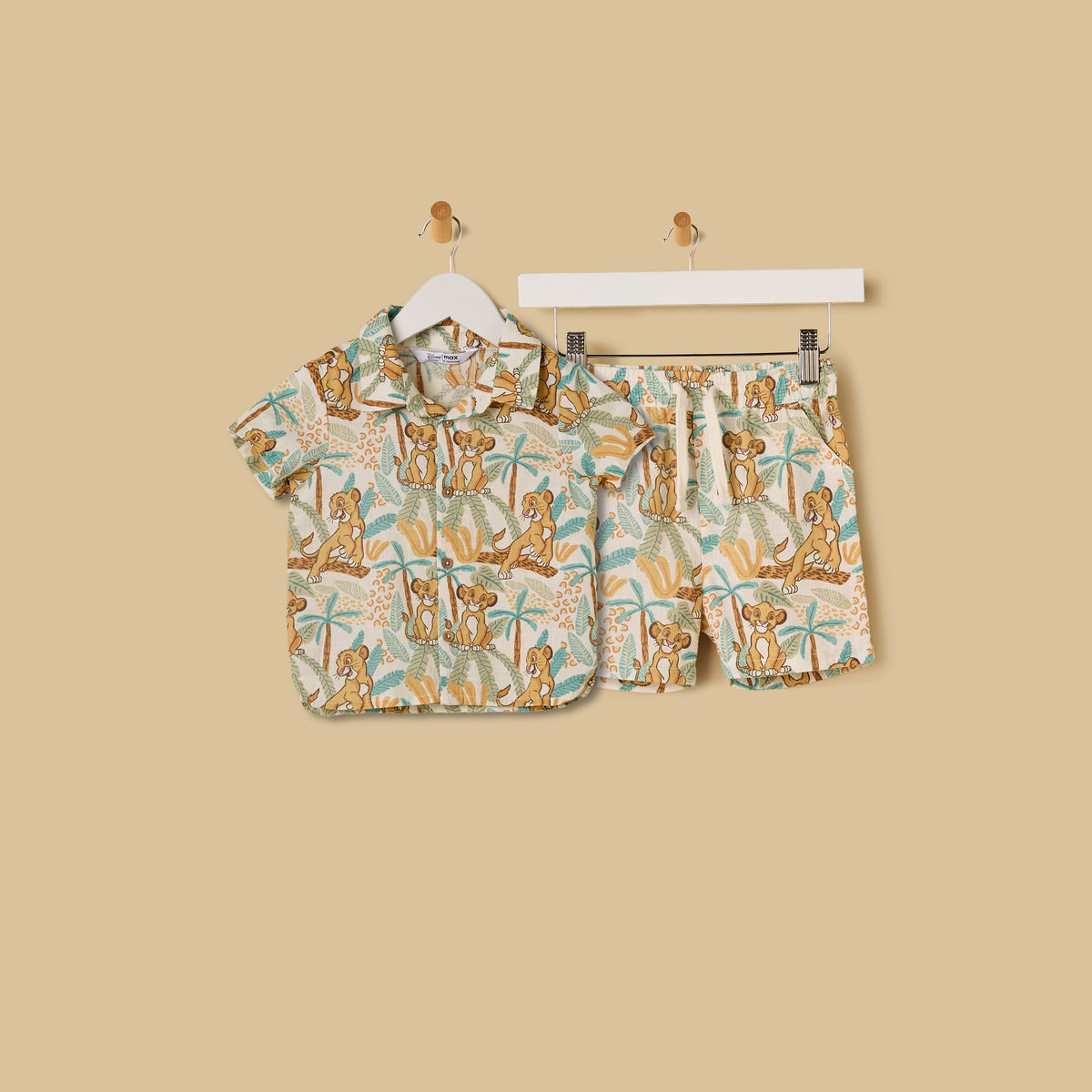 Lion King Print Cotton Shorts Set