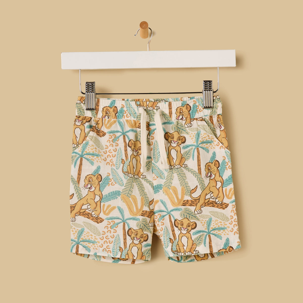 Lion King Print Cotton Shorts Set