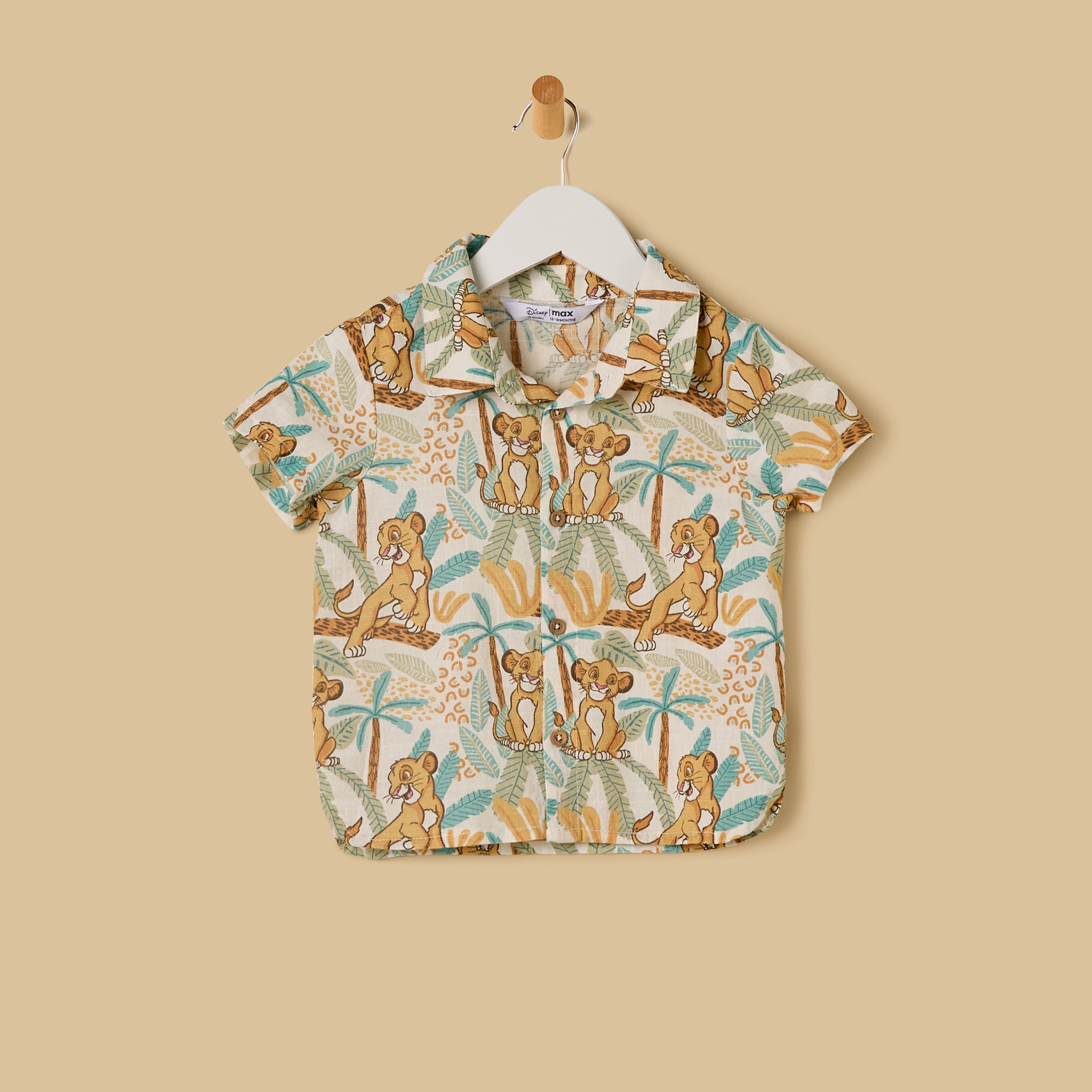 Lion King Print Cotton Shorts Set