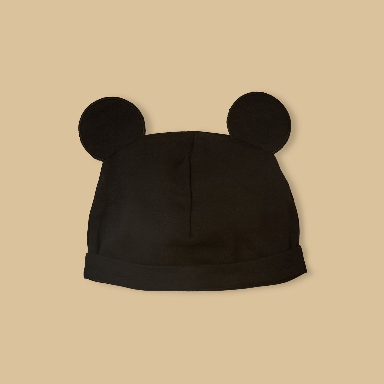 Mickey Mouse Print Cotton Romper with Cap
