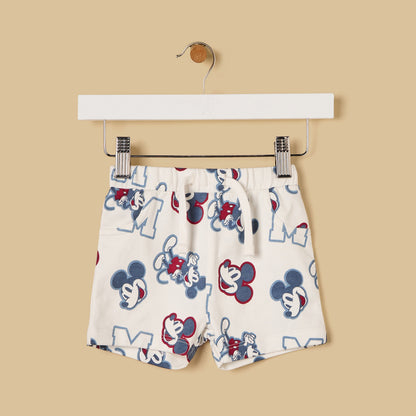 Mickey Mouse 3D Bag Accent Cotton T-shirt and Shorts Set