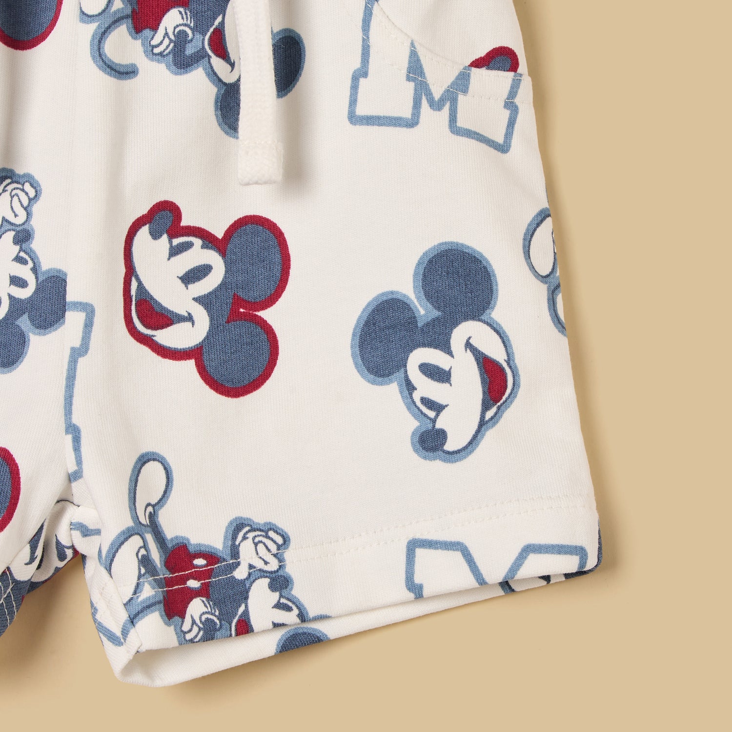 Mickey Mouse 3D Bag Accent Cotton T-shirt and Shorts Set