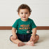 Mickey Mouse Print Cotton T-shirt and Shorts Set - Green / 12-18 mths