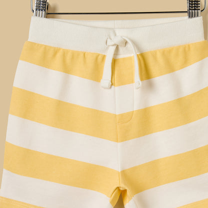 Winnie the Pooh Print Cotton T-shirt and Shorts Set