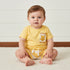 Winnie the Pooh Print Cotton T-shirt and Shorts Set - Yellow / 12-18 mths