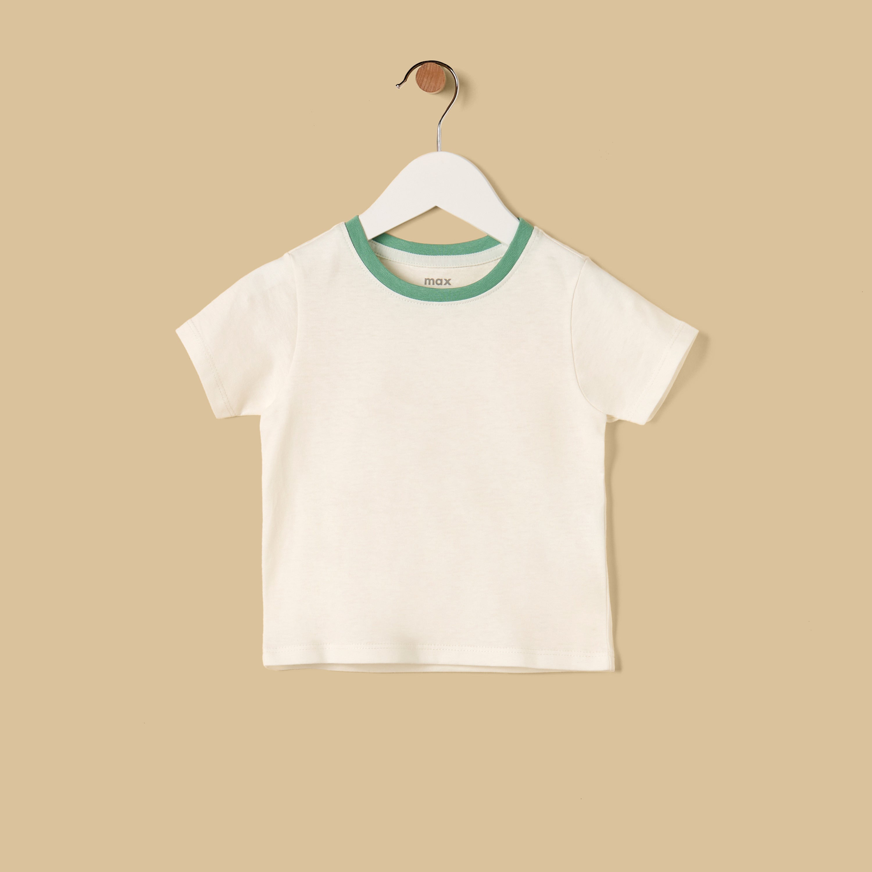 Striped Cotton Dungaree and T-shirt Set