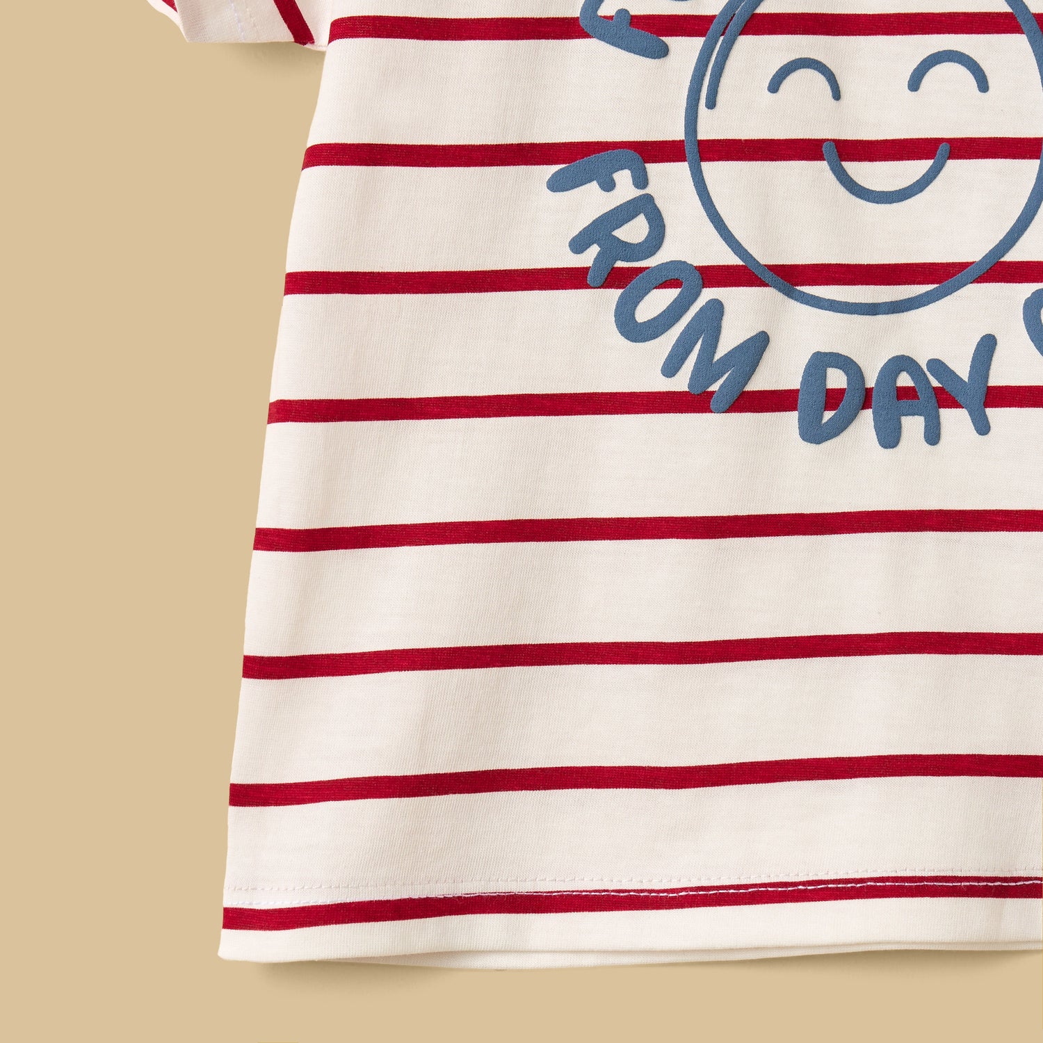 Striped Cotton T-shirt and Shorts Set